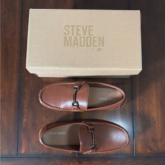 Steve Madden Kids Loafers Cognac 5 - Picture 4 of 9